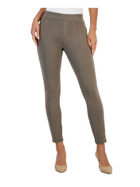 Style & Co Size Small Taupe Brown Seam Front Ponte Skinny Pants NWT